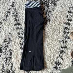 SOLD Lululemon split hem cropped flare leggings